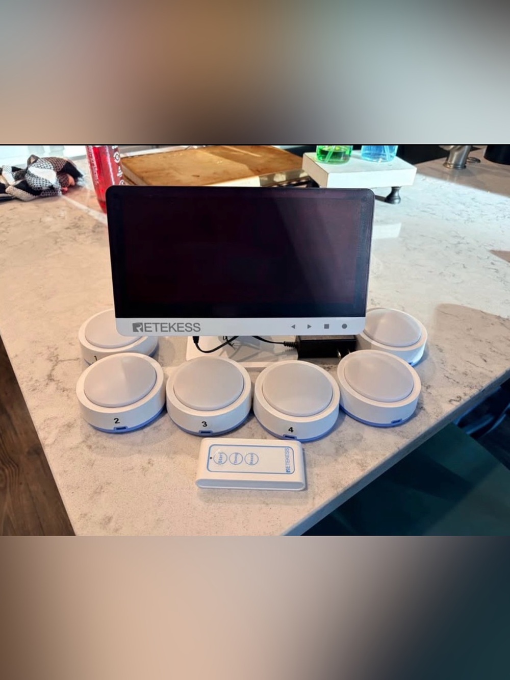 Retekess Wireless Game/Quiz Bowl System with Digital Display and 6 Answer Button